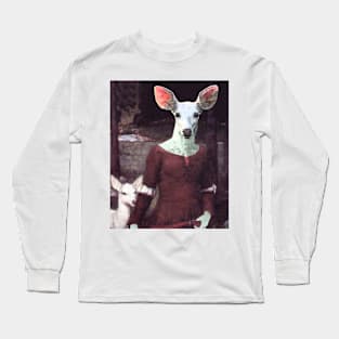 White Deer and her Fawn Long Sleeve T-Shirt